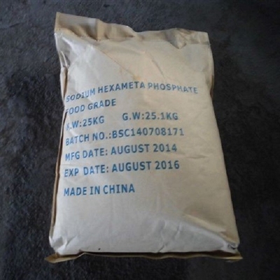Produto comestível 68% do Hexametaphosphate SHMP do sódio de sal do fosfato do fósforo