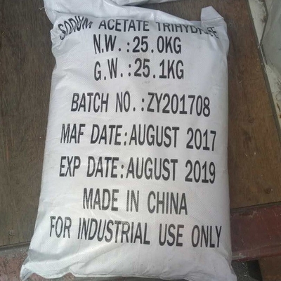Trihydrate de tingidura CAS 6131-90-4 do acetato do sódio dos mordente da impressão de matéria têxtil