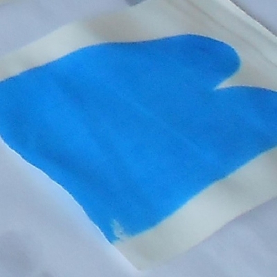Pigmento fluorescente da luz do dia azul para colar CAS 7732 18 5 PH6.5-7.5